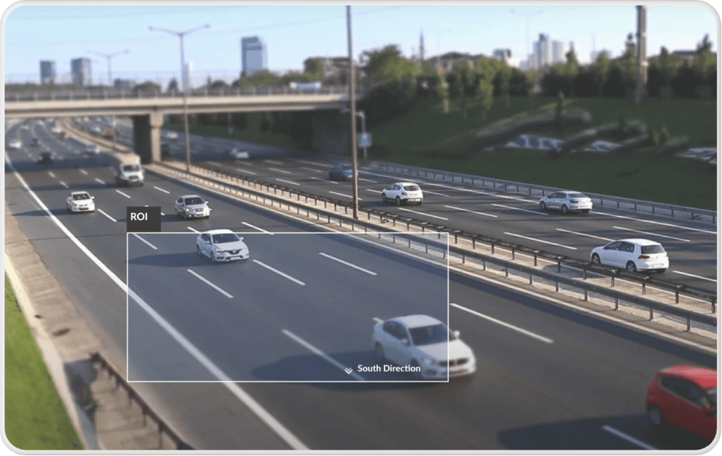 vehicle detection - roi - zones - traffic measurement